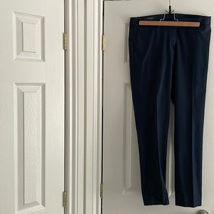 Blue fitted, dress pants